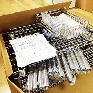 棚/スチールラックが好き♡/メタルラック/スチールラック/ルミナスラック...などのインテリア実例 - 2016-12-06 09:48:48