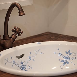 バス/トイレ/アンティーク/カフェ風/シェアハウス/フレンチカントリー...などのインテリア実例 - 2016-02-21 07:34:44