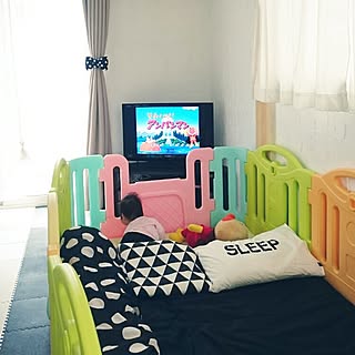 リビング/新タグ/新タグ『モノトーンPOP』/セリア/カーテンリボン...などのインテリア実例 - 2016-06-05 07:40:21