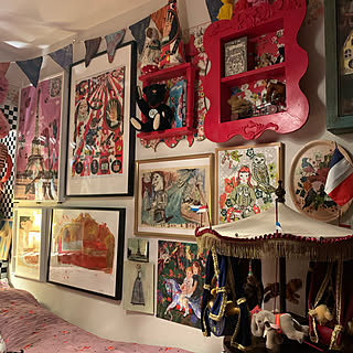 ナタリーレテのお部屋/ガーランド/ホテルライク/アート/アクセントウォール...などのインテリア実例 - 2020-10-06 08:10:49