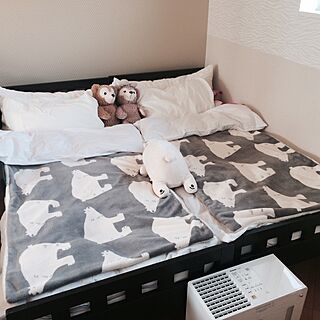 ベッド周り/子供ベッド/IKEA/くまちゃん/冬支度...などのインテリア実例 - 2015-10-22 12:25:38
