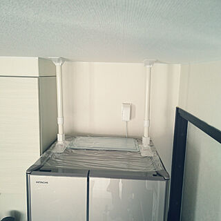 冷蔵庫の上 耐震突っ張り棒のインテリア実例 Roomclip ルームクリップ