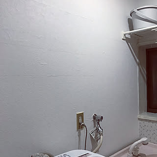 バス/トイレ/洗濯機の上/中古住宅/初めてのDIY/かべがみ道場...などのインテリア実例 - 2018-03-06 23:21:23