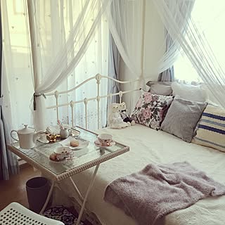 部屋全体/ダックワーズ/IKEA/フランフラン/姫部屋...などのインテリア実例 - 2016-04-09 17:20:08