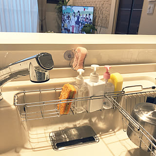 キッチンカウンター/ラクシーナ パナソニック/スポンジ置き場/一軒家/ナチュラルモダン...などのインテリア実例 - 2020-01-23 08:04:50