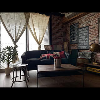 ユニオンジャック レンガ壁紙のおしゃれなアレンジ 飾り方のインテリア実例 Roomclip ルームクリップ