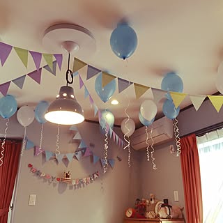 ガーランド 風船のインテリア実例 Roomclip ルームクリップ