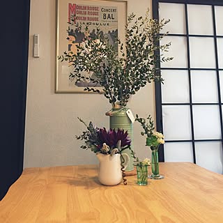 シロツメクサ/ユーカリ/水差し/IKEA 雑貨/四つ葉のクローバー...などのインテリア実例 - 2017-04-21 14:52:42