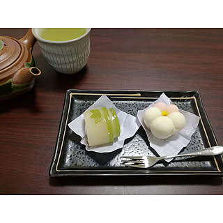 机/1K/食べ物ですいません(๑´ڡ`๑)/ŧ‹"ŧ‹"(*´༥` *)ŧ‹"ŧ‹"/食器...などのインテリア実例 - 2018-01-03 18:14:05
