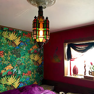 アジアン 壁紙diyのインテリア 手作りの実例 Roomclip ルームクリップ