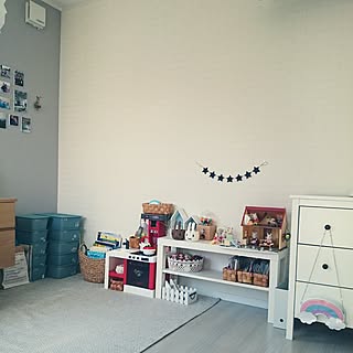 リビング/ニトリ/ダイソー/セリア/かご収納...などのインテリア実例 - 2017-03-11 13:49:22