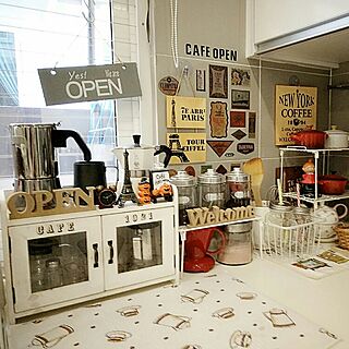 キッチン/Cafe style Interior/café style/little corner/coffee corner...などのインテリア実例 - 2016-10-26 00:25:53
