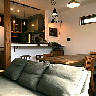 机/ペンダントライト/DIY/自己満足(￣^￣)ゞ/キッチンカウンター...などのインテリア実例 - 2018-03-10 19:31:23