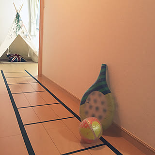 マスキングテープ/廊下で遊ぶ/廊下/楽しみながら体を動かす!/あそりーと...などのインテリア実例 - 2019-06-25 21:18:13