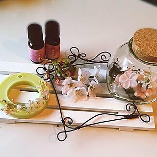 机/花のある暮らし/さくら/アロマワックスバー/フレグランスオイル/mamimamipockyちゃん...などのインテリア実例 - 2017-04-07 18:09:21