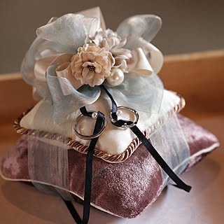 リングピロー ウエディングのインテリア実例 Roomclip ルームクリップ