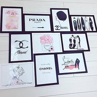 Prada 白黒インテリアのインテリア実例 Roomclip ルームクリップ