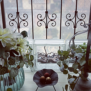 ガラスブロック/アイアン雑貨/暮らしを変えたもの/賃貸暮らし/みどりの雑貨屋...などのインテリア実例 - 2020-01-24 13:22:37