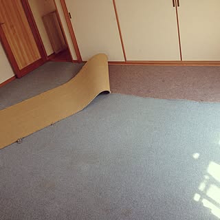 Diy カーペットからフローリングのインテリア 手作りの実例 Roomclip ルームクリップ