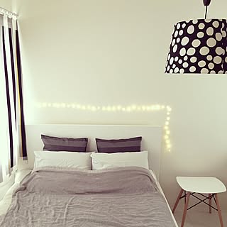 ベッド周り/モノトーン/IKEA/北欧/無印良品のインテリア実例 - 2015-07-24 14:03:02