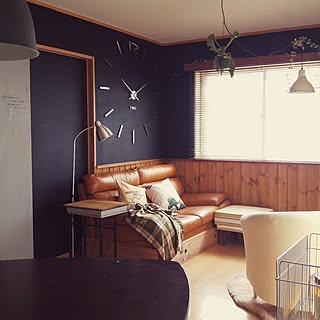 部屋全体/建売住宅/壁紙ペイント/腰壁DIY/扉ペイント...などのインテリア実例 - 2017-03-18 09:19:42