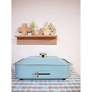 キッチン/ホットプレート/BRUNOホットプレート/BRUNO/賃貸でも楽しく♪...などのインテリア実例 - 2019-02-22 18:43:52