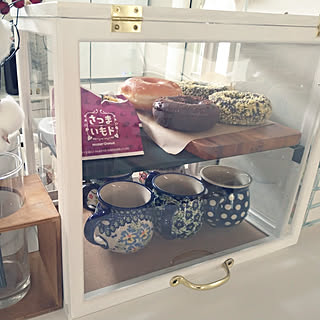 キッチン/カフェ風ショーケース/カフェ風ショーケースDIY/セリア/DIY女子...などのインテリア実例 - 2019-10-23 19:13:11