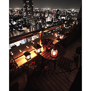 玄関/入り口/イルミネーション/LEDランタン/キャンドル/夜景...などのインテリア実例 - 2018-07-25 21:21:03