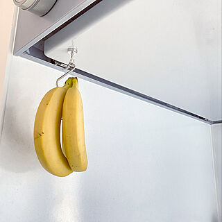 バナナ保存方法/バナナスタンド/バナナフック/100均/キッチンのインテリア実例 - 2021-04-05 09:06:13
