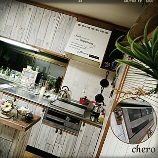 壁紙屋本舗 キッチン扉リメイクのインテリア実例 Roomclip ルームクリップ