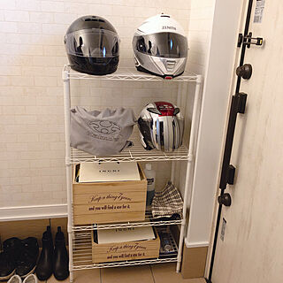 ヘルメット棚のインテリア実例 Roomclip ルームクリップ