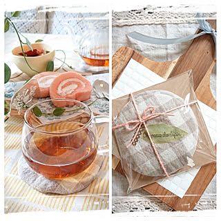 いつもいいねありがとうございます♡/ロールケーキ/イチゴ/紅茶/ナチュラルキッチン...などのインテリア実例 - 2019-03-16 15:53:08