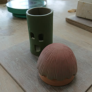 机/コメントお気遣いなく♡/製作途中です…/手ひねり/ランタン...などのインテリア実例 - 2018-06-19 05:07:32