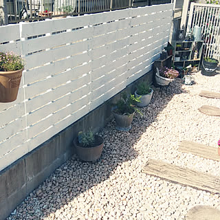 棚/すのこフェンスDIY/DIY/玄関アプローチ/ブライワックス...などのインテリア実例 - 2018-06-12 18:04:18
