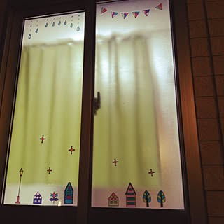 セリア ステンドグラス風ステッカーのインテリア実例 Roomclip ルームクリップ