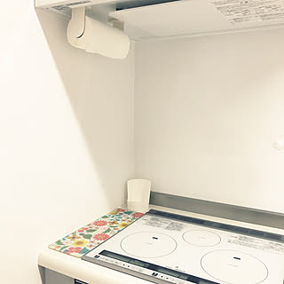 キッチン/スッキリ/キッチンペーパー ホルダー/無印良品/鍋蓋スタンド...などのインテリア実例 - 2018-04-08 21:17:03