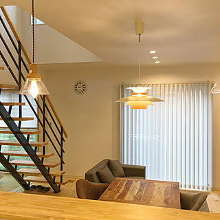 リビング/ジアス/プリーツスクリーン ツイン/スケルトン階段/バーチカルブラインド...などのインテリア実例 - 2017-09-18 20:40:16