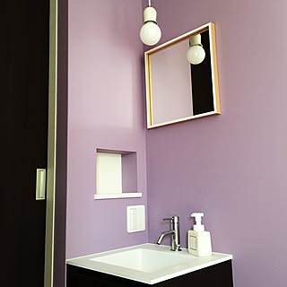 アクセントクロス 紫のインテリア実例 Roomclip ルームクリップ