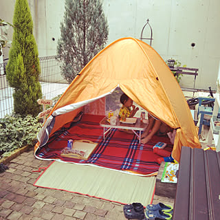 テント キャンプもどきのおしゃれなアレンジ 飾り方のインテリア実例 Roomclip ルームクリップ