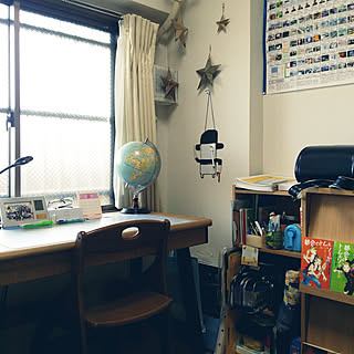 部屋全体/デスク/見せて!みんなのデスク周り/息子の部屋/カラーボックス...などのインテリア実例 - 2018-04-07 08:41:24