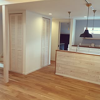 キッチン/ダイニング照明/板張りの壁/ペンダントライトのインテリア実例 - 2017-03-28 01:52:28