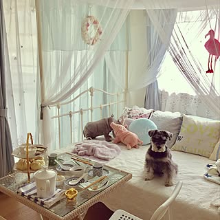 部屋全体/ハイティー/飲茶/カーテン/姫部屋...などのインテリア実例 - 2017-04-25 16:08:58