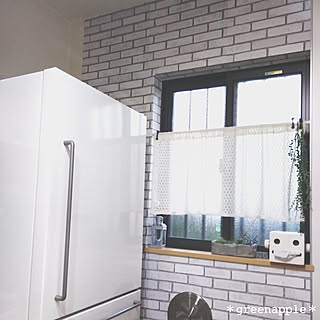 キッチン/冷蔵庫/76組/セリア/リメイクシート...などのインテリア実例 - 2016-08-15 17:42:06
