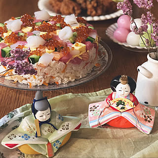 ひな祭り ちらし寿司ケーキのインテリア実例 Roomclip ルームクリップ