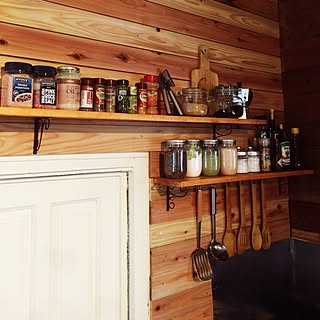 Diy ログハウス風のインテリア 手作りの実例 Roomclip ルームクリップ