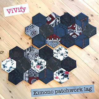 Diy パッチワークラグのインテリア 手作りの実例 Roomclip ルームクリップ