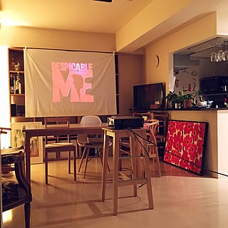 プロジェクター テーブルクロスのインテリア実例 Roomclip ルームクリップ