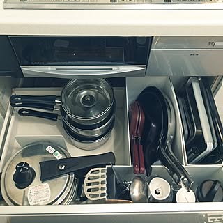 キッチン/コンロ下収納/ファイルボックス/整理整頓/ニトリ...などのインテリア実例 - 2016-08-14 16:13:16