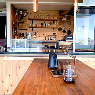 男性の、2LDK、家族住まいの「キッチン」についてのインテリア実例