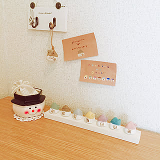 プチDIY/なないろのおうち*/mayutan.さんの作品♡/時計うさぎのキーフック/宝物✨...などのインテリア実例 - 2018-05-25 20:19:35